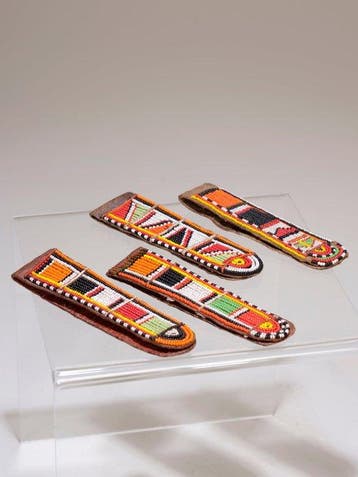 Set van vier Maasai oorornamenten, Inchonito oo Nkiyaa –