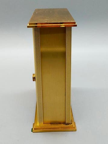 Horloge - Elegante Hermle Tischuhr – Messing Gehäuse mit, Antiek en Kunst