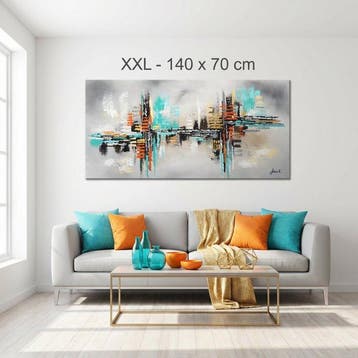 Monika Spiewak - Abstract - Oil Painting Stretched On The, Antiek en Kunst, Kunst | Schilderijen | Modern