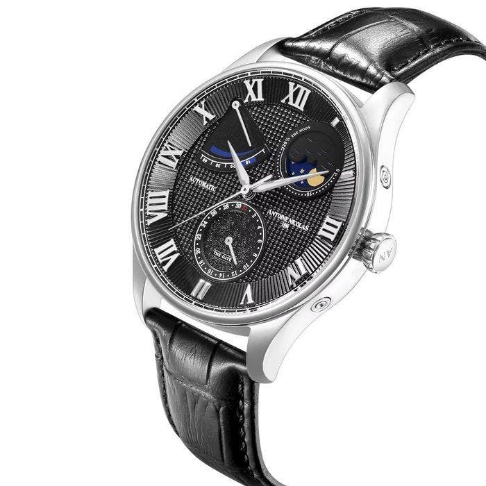 Antoine Nicolas 1986 - Londra Moon Phase - Sans prix de, Handtassen en Accessoires, Horloges | Heren