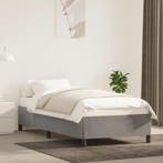vidaXL Bedframe zonder matras 80x200 cm fluweel lichtgrijs, Verzenden, Nieuw