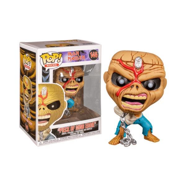 Funko Pop! Rocks: Iron Maiden - Piece of Mind Eddie #146, Collections, Jouets miniatures, Envoi