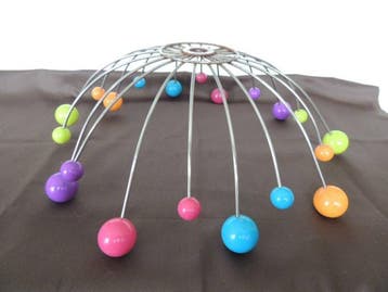 Fruitmand - Zeer mooie fruitkom, model Spoutnik atomair in, Antiquités & Art