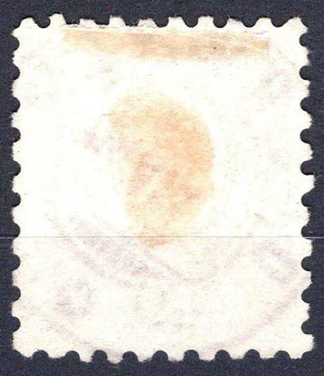 Zwitserland 1888 - Helvetia staand, 40 cm, grijs, getande, Gestempeld