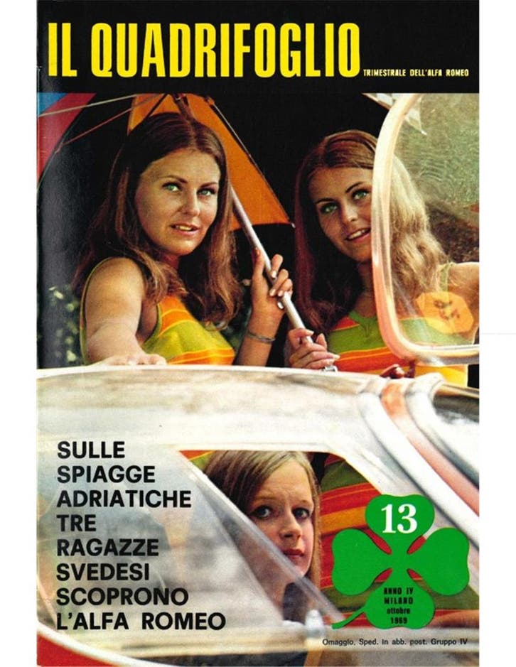 1969 ALFA ROMEO IL QUADRIFOGLIO MAGAZINE 13 ITALIAANS, Boeken, Auto's | Folders en Tijdschriften