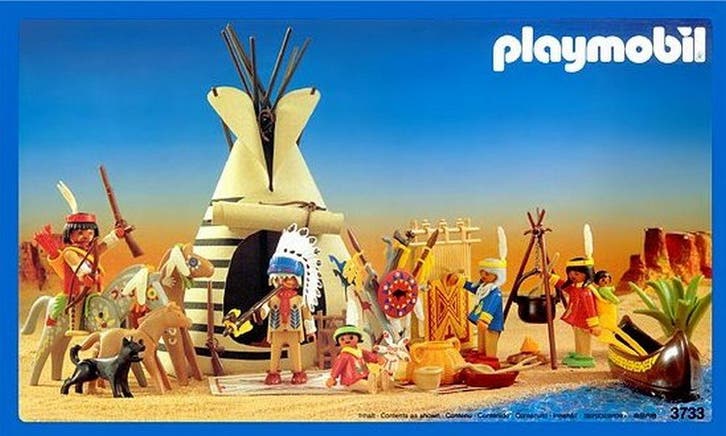 Playmobil 3733 Western wigwam met indianen 95% compleet #..., Hobby en Vrije tijd, Modelbouw | Overige, Gebruikt, Ophalen of Verzenden