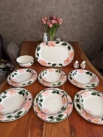 Villeroy & Boch - Eetservies voor 6 - Porselein - Wildrose