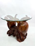 Salontafel - Hout - zeeschildpadden