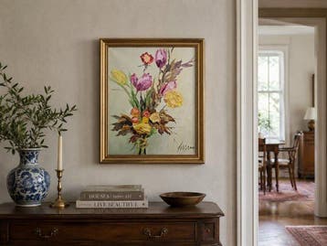 Josep Miquel Serrano (1912–1982) - Bouquet of Tulips and, Antiek en Kunst