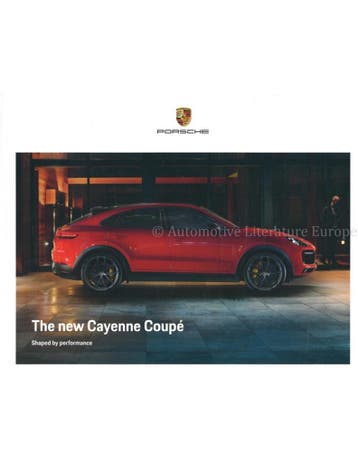 2020 PORSCHE CAYENNE COUPE HARDCOVER BROCHURE ENGELS, Nieuw