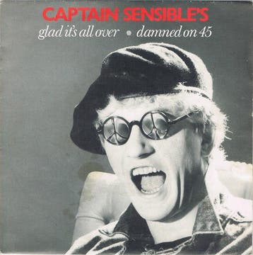 Captain Sensible - Glad Its All Over / Damned On 45, Verzenden