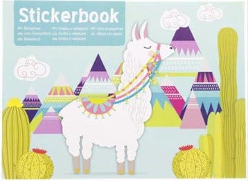 sticker boek alpaca plak zelf je plaatjes in je boek 6, Verzenden
