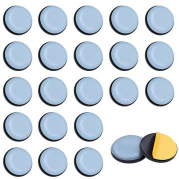 Set van 8 antikras meubelbeschermers (rond, 25 mm, PTFE), Doe-het-zelf en Bouw, Verzenden, Nieuw