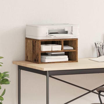 vidaXL Printerstand Oudhout 40 x 32 x 22,5 cm Bewerkt hout, Verzenden