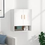 vidaXL Wandkast 60x31x70 cm bewerkt hout wit, Verzenden, Nieuw