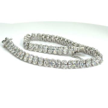 Armband - 14 karaat Witgoud - 5.38ct. tw. Diamant, Nieuw