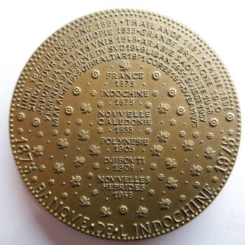 Frankrijk. Médaille en bronze Banque de lIndochine