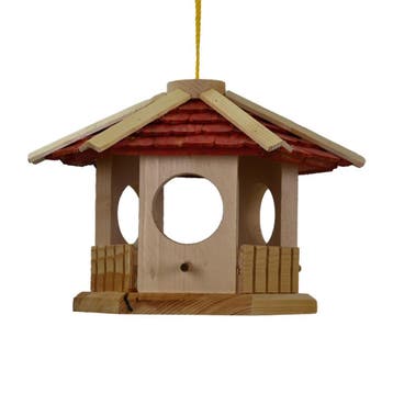 Voederhuis Turijn rood, Jardin & Terrasse, Maisons & Bains d'oiseaux, Verzenden