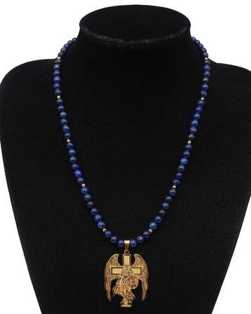 Lapis lazuli - SintMichaël Aartsengel – Zwaard van, Antiek en Kunst