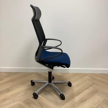 Wilkhahn Modus Ergo- bureaustoel, zwart - blauw, Ergonomisch, Gebruikt, Zwart, Bureaustoel