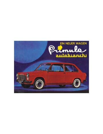 1964 AUTOBIANCHI PRIMULA LEAFLET DUITS