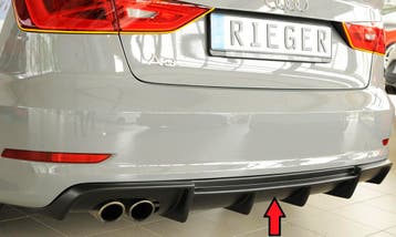 Rieger diffuser | A3 (8V): 07.12-08.16 (tot Facelift) - 5-dr, Verzenden