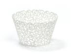 Cupcake Vormpjes Wit 8,5cm 10st, Verzenden