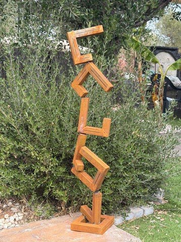 Ana Lucia B.M - Sculpture Corten - XL - No Reserve