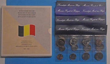 België. Sets 1978 tot 1990 Met moeilijke verzamelset, Postzegels en Munten