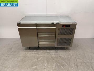 Acier inoxydable Catertech Comptoir réfrigéré 1 porte et 3, Verzenden