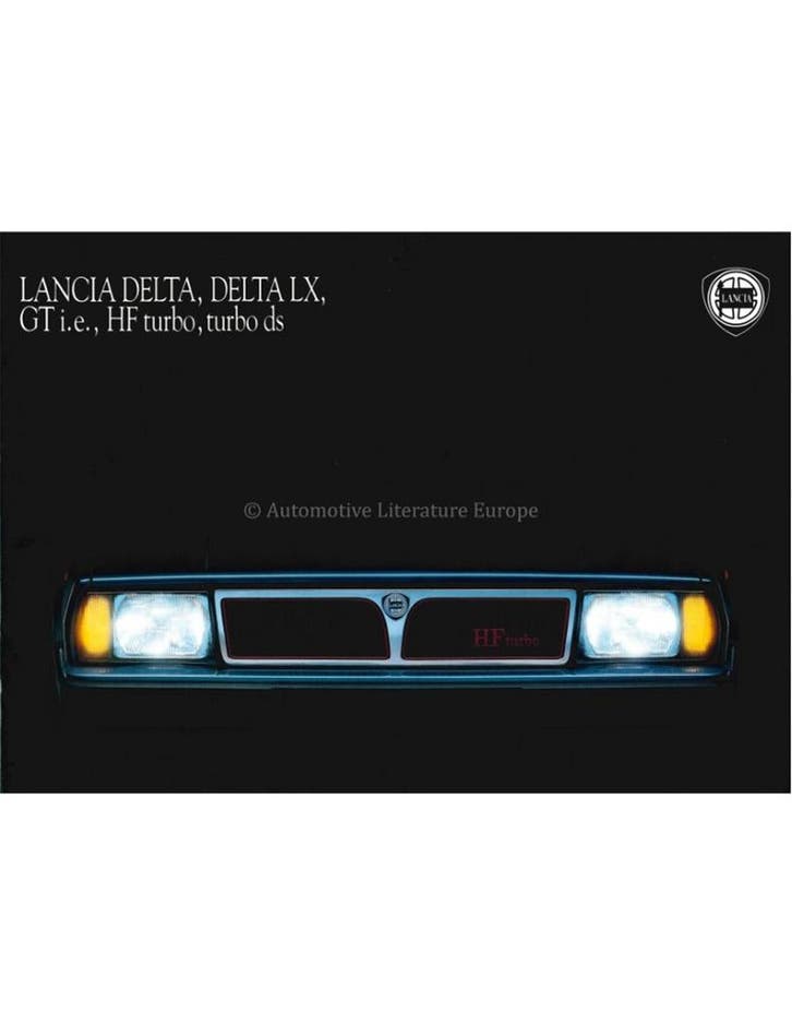 1989 LANCIA DELTA BROCHURE ITALIAANS, Livres, Autos | Brochures & Magazines, Enlèvement ou Envoi