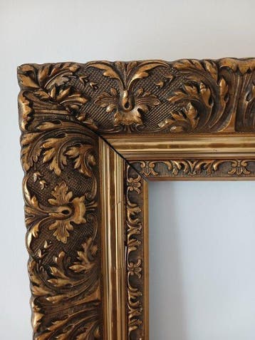 Lijst - Verguld, Hout - vergulde barokke kader