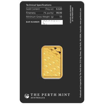 10 gram - Goud .999 - The Perth Mint - Verzegeld en met, Postzegels en Munten