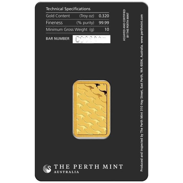 10 gram - Goud .999 - The Perth Mint - Verzegeld en met, Postzegels en Munten, Edelmetalen en Baren