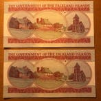 Falklandeilanden. - 2 x 5 Pounds 2005 - Pick 17a (Zonder