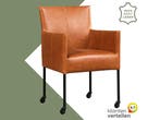 Leren eetkamerstoel Desire, Bohemian, Industrieel, Modern, Scandinavisch, Nieuw, Leer, Ophalen of Verzenden