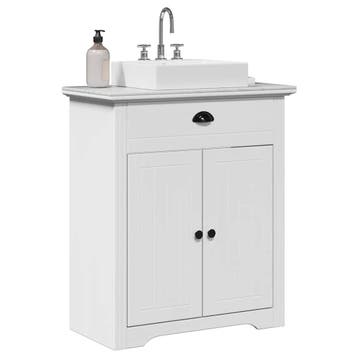 vidaXL Wastafelkast BODO 70x35x80 cm wit, Huis en Inrichting, Verzenden, Nieuw