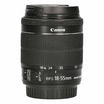 Canon EF-S 18-55mm f/3.5-5.6 IS STM met garantie, Ophalen of Verzenden, Gebruikt