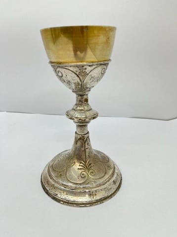 Calice - Argent, Métal - Coupe en argent 800, Antiquités & Art