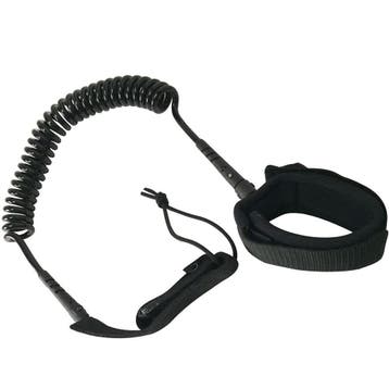 Sup Board Enkel Leash CoiLED Zwart, Watersport en Boten, Ophalen of Verzenden, Nieuw