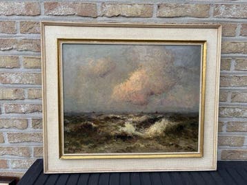 Albert Demoen (1916-1992) - Marine, Antiek en Kunst, Kunst | Schilderijen | Klassiek