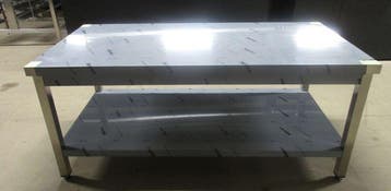 RVS Tafel, Werktafel B140 x D70 x H60cm, NIEUW