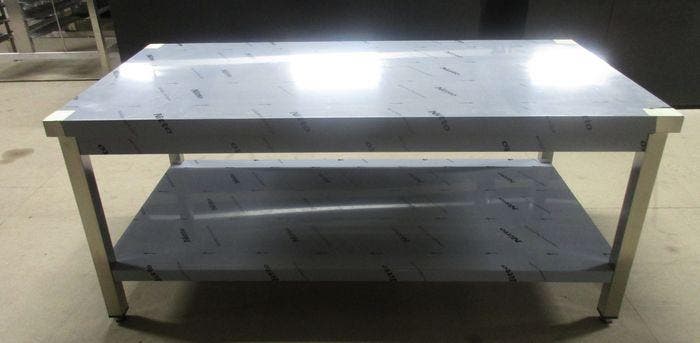 RVS Tafel, Werktafel B140 x D70 x H60cm, NIEUW, Zakelijke goederen, Horeca | Keukenapparatuur