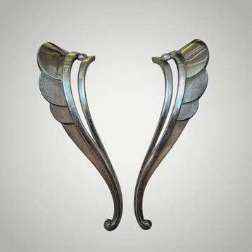Art déco Poignée de porte (2) - NO RESERVE - 1920-1930