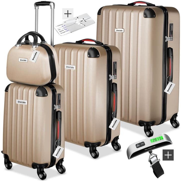 Cleo-set harde koffers met TSA-slot en kofferweegschaal, Bijoux, Sacs & Beauté, Beauté | Cosmétiques & Maquillage, Envoi