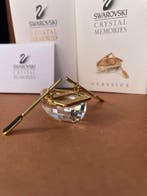 Swarovski - Figurine - Memories Roeiboot Goud - Boxed -
