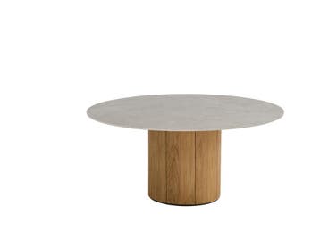 Taste by 4 Seasons Bosco low dining tuintafel teak met rond, Tuin en Terras, Nieuw
