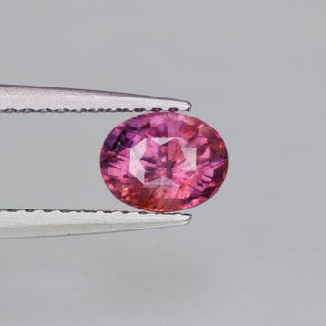1 pcs Roze Saffier - 1.06 ct - nternational Colored Gemstone, Nieuw