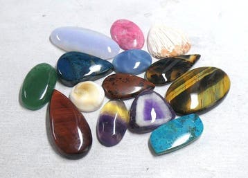 Set van prachtige cabochons, 100% natuurlijk Cabochon- 39.67