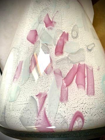 Vaas gemonteerde lamp - Glas - Murano-glaslamp, Antiquités & Art